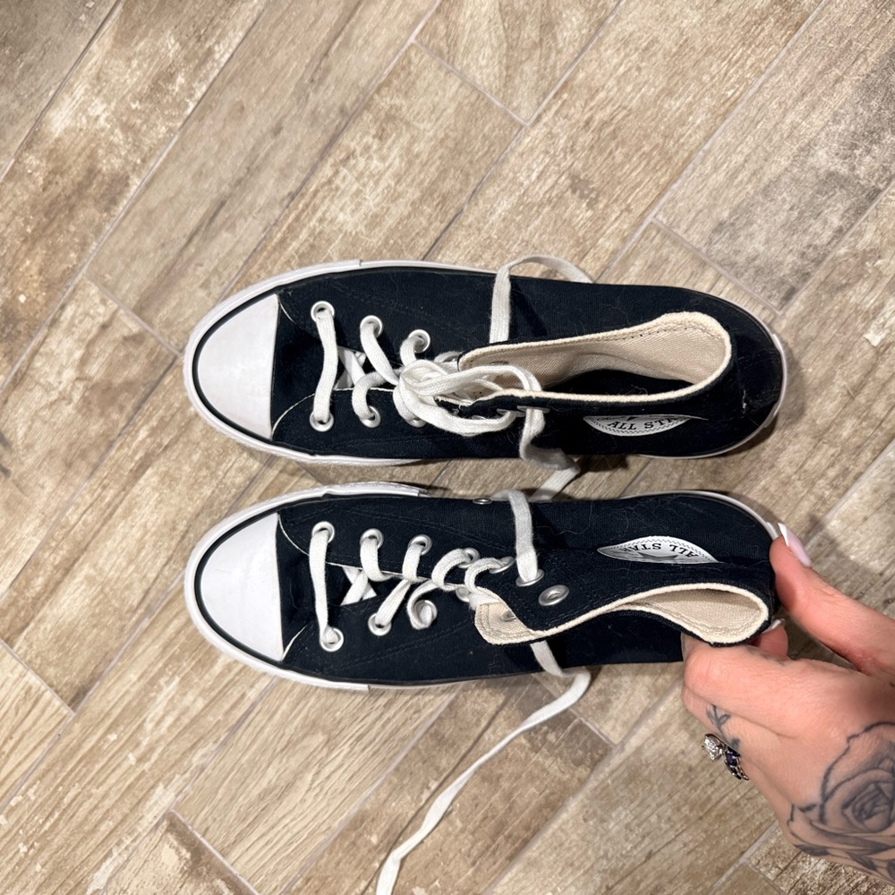 Converse Black and White High-Top Sneakers